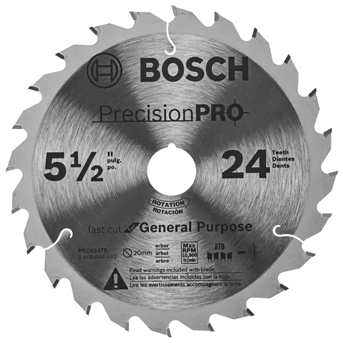 Bosch 5-1/2" 24-Tooth Precision Pro Series Track Saw Blade