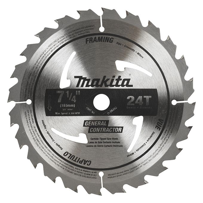 Makita 7-1/4" 24T Carbide-Tipped Saw Blade (10-Pack)