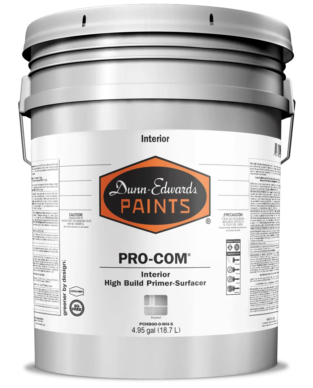 Dunn Edwards PRO-COM® High Build Interior Drywall Primer-Surfacer - White