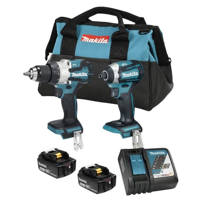 Makita 18V LXT Brushless 2 Tool Combo Kit, 4.0Ah x2