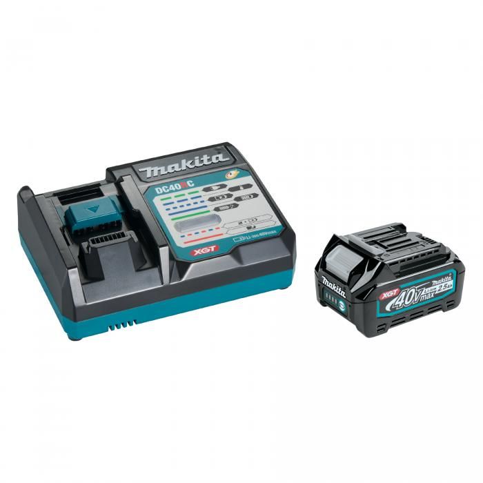 Makita 40Vmax XGT Fast Charger Starter Kit, 2.5Ah x1