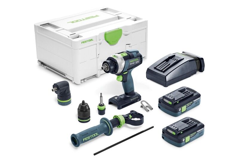 Festool Cordless Drill QUADRIVE TPC 18/4 HPC4,0 I-Set