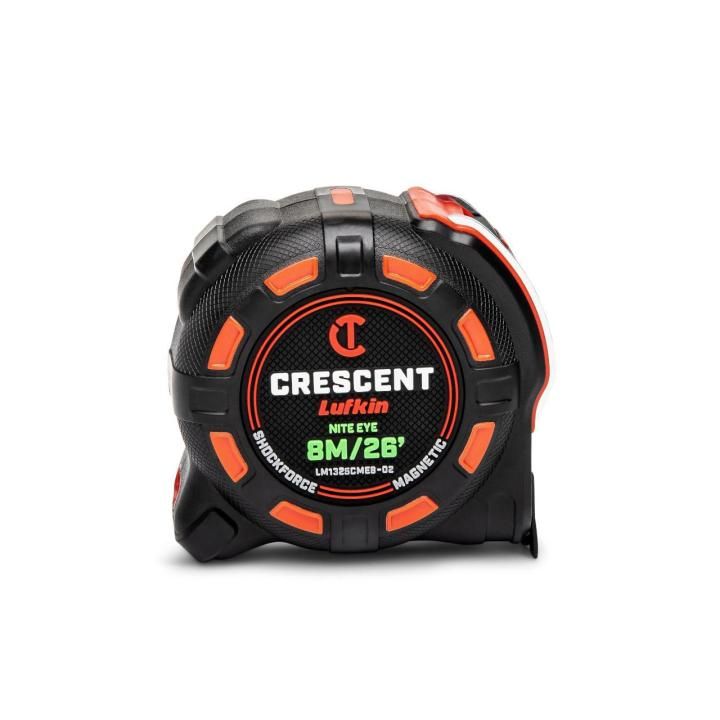 Crescent Lufkin 1-1/4" x 25' Shockforce Nite Eye™ Magnetic Tape Measure