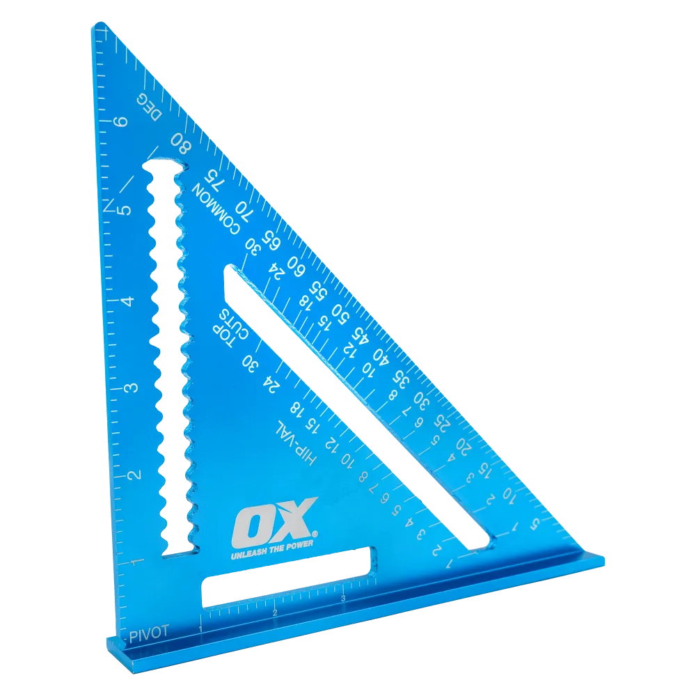 OX Pro Aluminum Rafter Square | 7-Inch / 180mm