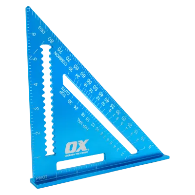 OX Pro Aluminum Rafter Square | 7-Inch / 180mm OX Pro Aluminum Rafter Square | 7-Inch / 180mm