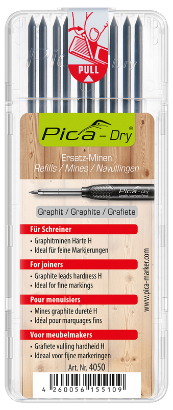Pica Dry Carpenter Refill-Set - Graphite