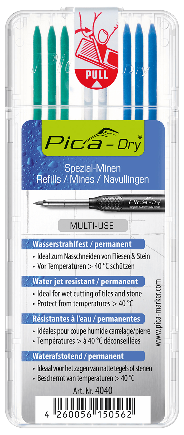Pica Multi-Use Dry Water Jet Resistant Refill-Set - Colour Mix