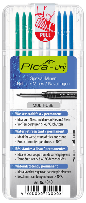 Pica Multi-Use Dry Water Jet Resistant Refill-Set - Colour Mix