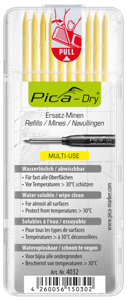 Pica Multi-Use Dry Refill-Set - Yellow