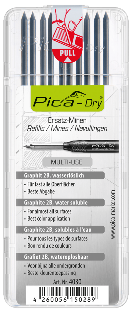 Pica Multi-Use Dry Refill-Set - Graphite