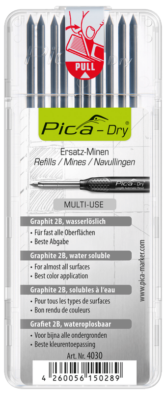Pica Multi-Use Dry Refill-Set - Graphite