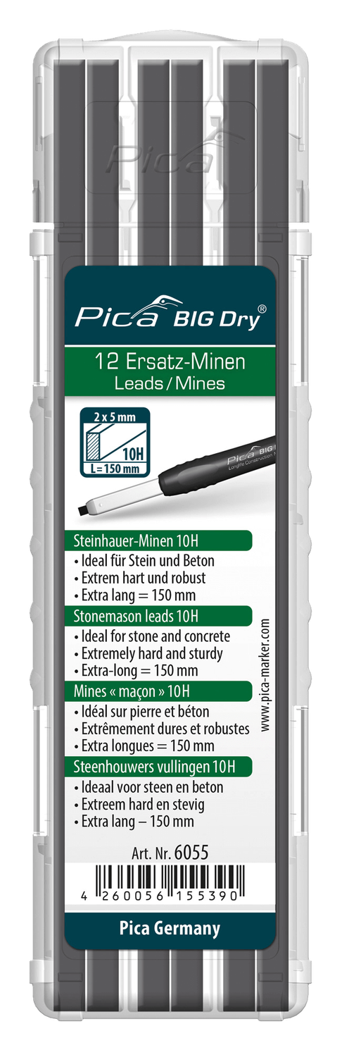 Pica Big Dry Stonemason Leads Refill-Set - Graphite