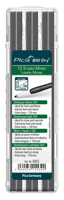 Pica Big Dry Stonemason Leads Refill-Set - Graphite