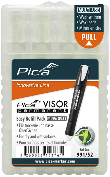 Pica Visor Permanent Refills - White