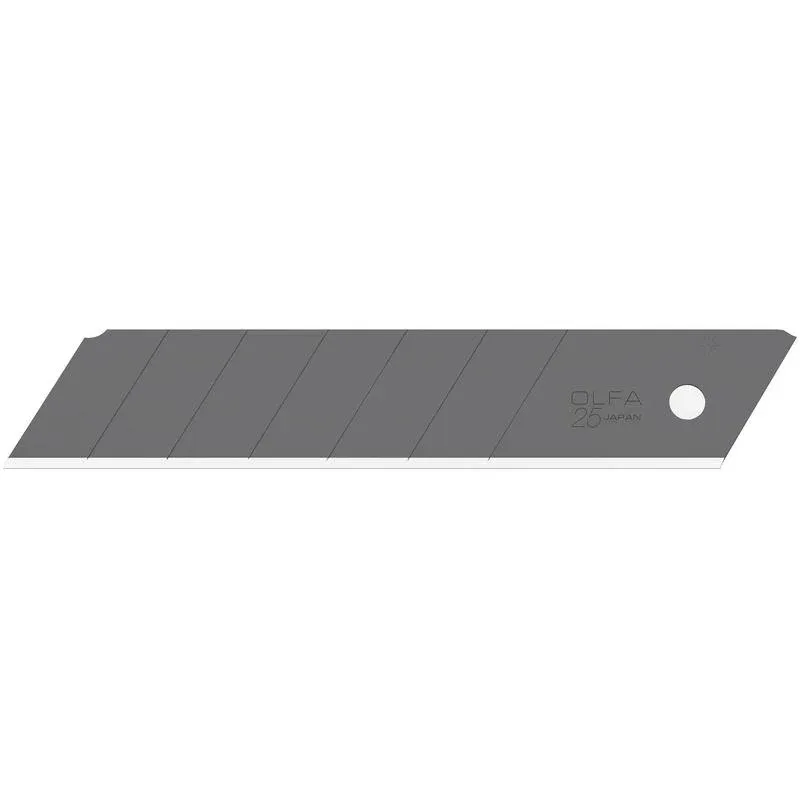 Olfa 25mm HBB Ultra-Sharp Black Snap Blade - 5 Pack