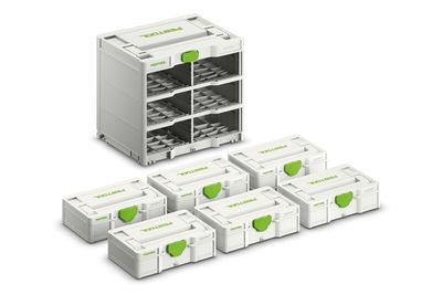 Festool Systainer³ Rack SYS3-RK/6 M 337-Set