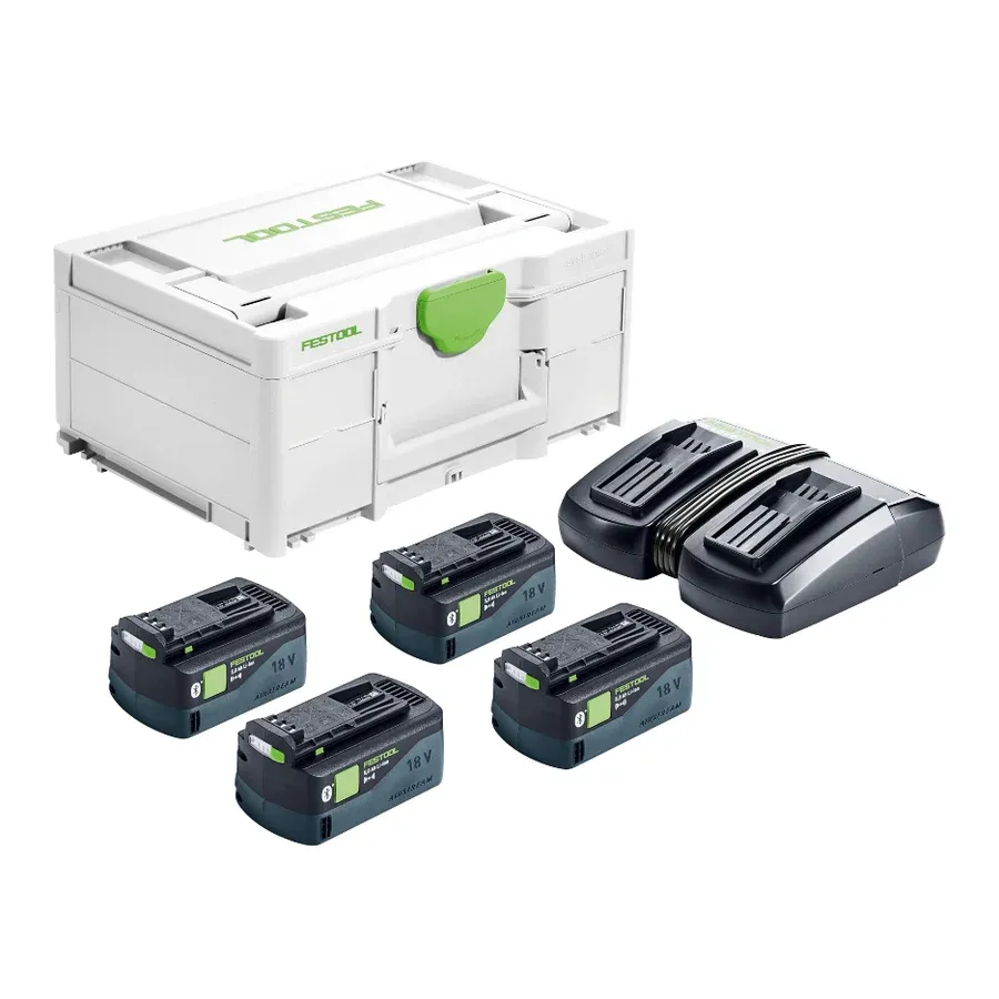Festool Energy Set SYS 18V 4x5.0Ah/TCL6DUO US