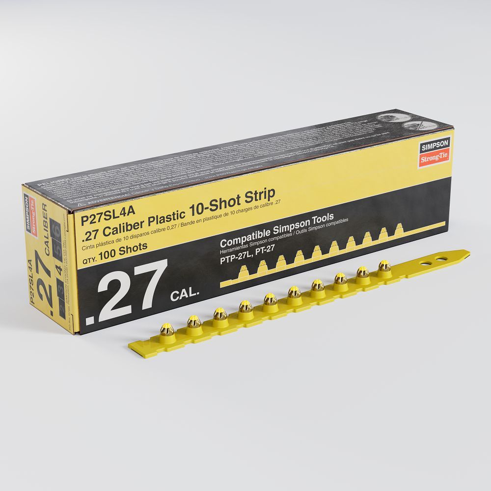 Simpson Strong-Tie P27SL 0.27-Caliber Plastic, 10-Shot Strip Loads