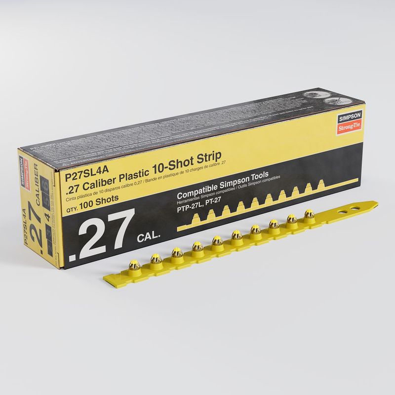 Simpson Strong-Tie P27SL 0.27-Caliber Plastic, 10-Shot Strip Loads