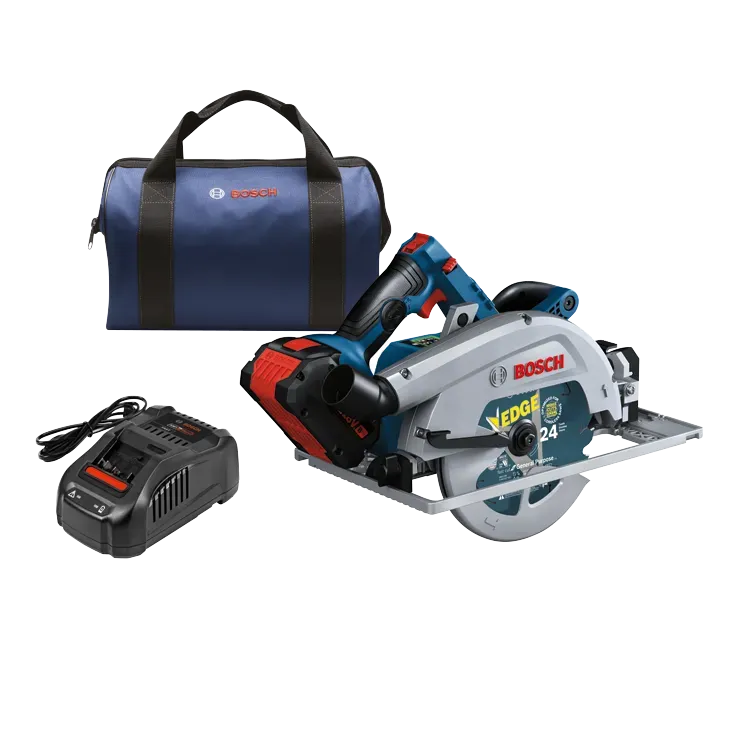 Bosch PROFACTOR™ 18V Connected-Ready 7-1/4 In. Circular Saw Kit with Track Compatibility and (1) CORE18V® 8 Ah High Power Battery