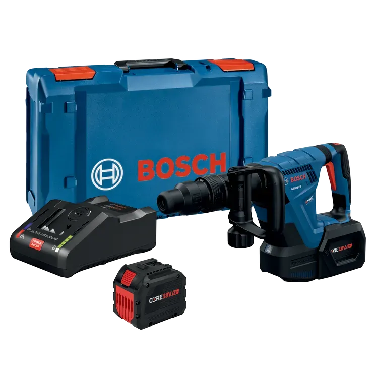 Bosch PROFACTOR™ SDS-max® Demolition Hammer with L-Boxx-2 and (2) 12 Ah PROFACTOR™ Batteries
