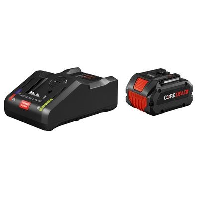 Bosch 18V Starter Kit with (1) CORE18V® 8 Ah High Power Battery and (1) 18V 16 Amp Battery Turbo Charger