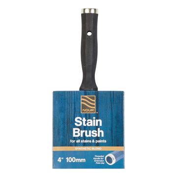 Nour Synthetic Stain Brush - Threaded Handle