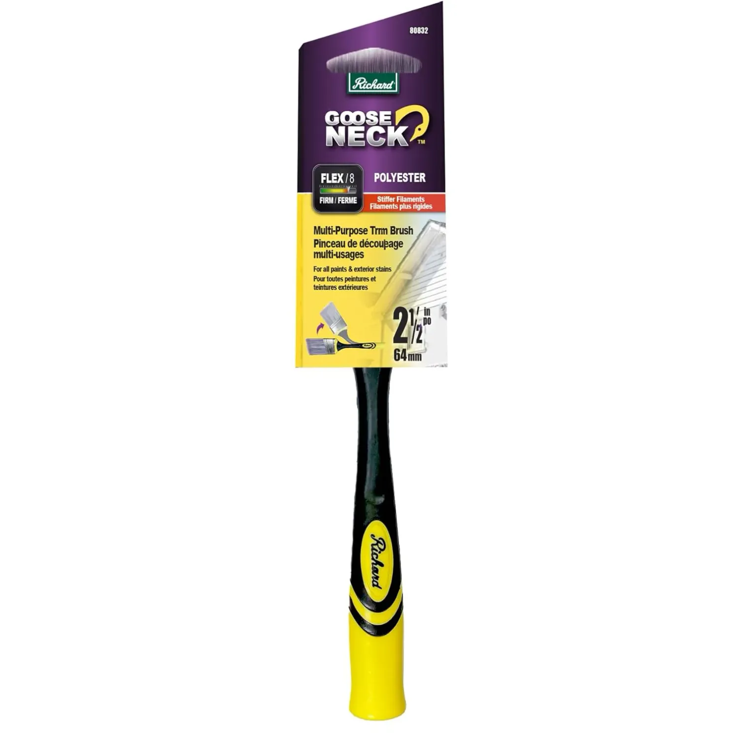 Richard Goose Neck Stiffer Filaments Brush