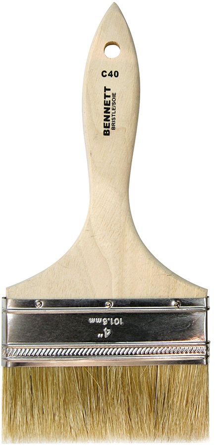 Bennett White Bristle Throwaway Chip Brush