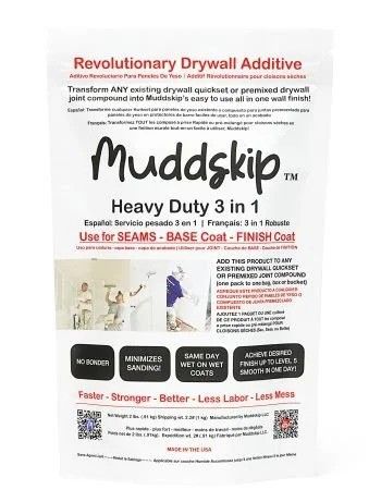 Muddskip Heavy Duty 3-in-1 Drywall Additive