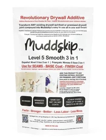 Muddskip Level 5 3-in-1 Drywall Additive