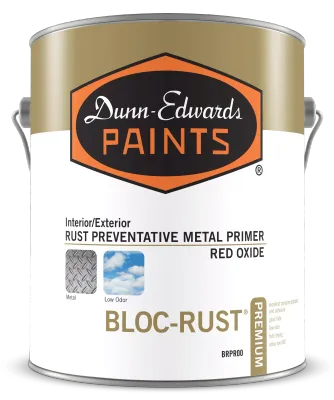 Dunn Edwards BLOC-RUST® Premium Interior/Exterior Rust Preventative Metal Primer Dunn Edwards BLOC-RUST® Premium Interior/Exterior Rust Preventative Metal Primer