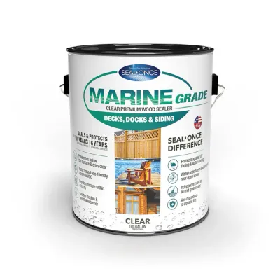 Seal Once MARINE GRADE Clear Wood Sealer