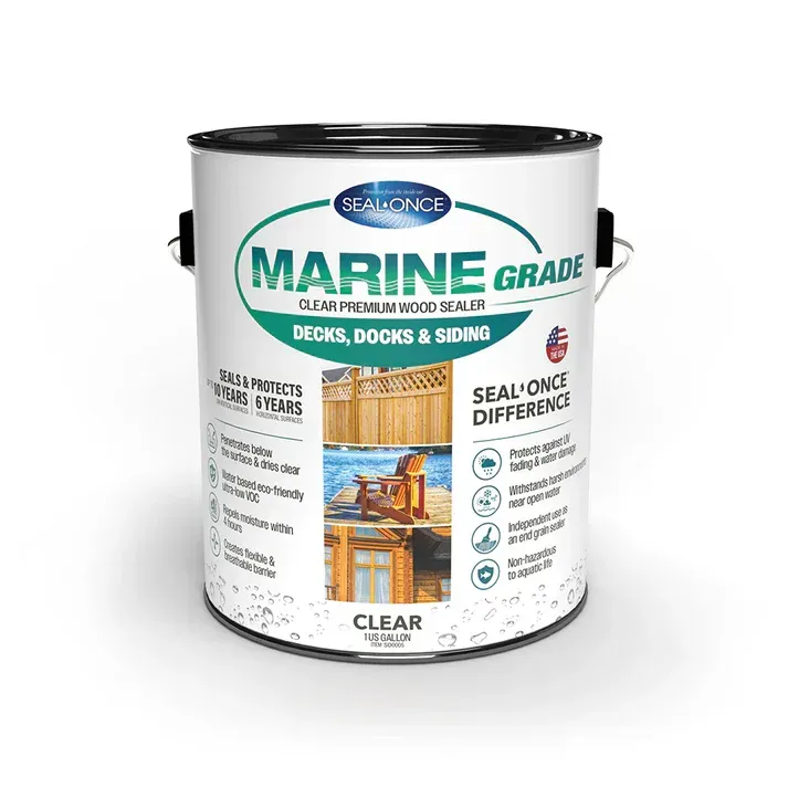 Seal Once MARINE GRADE Clear Wood Sealer