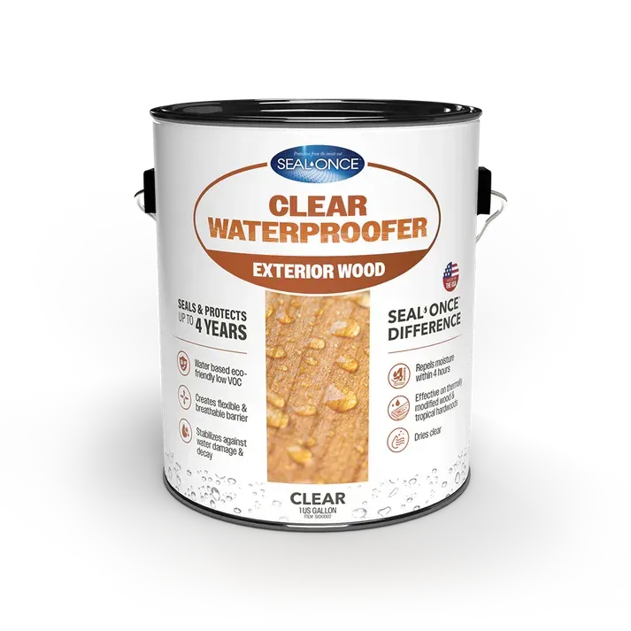 Seal Once CLEAR WATERPROOFER Exterior Wood