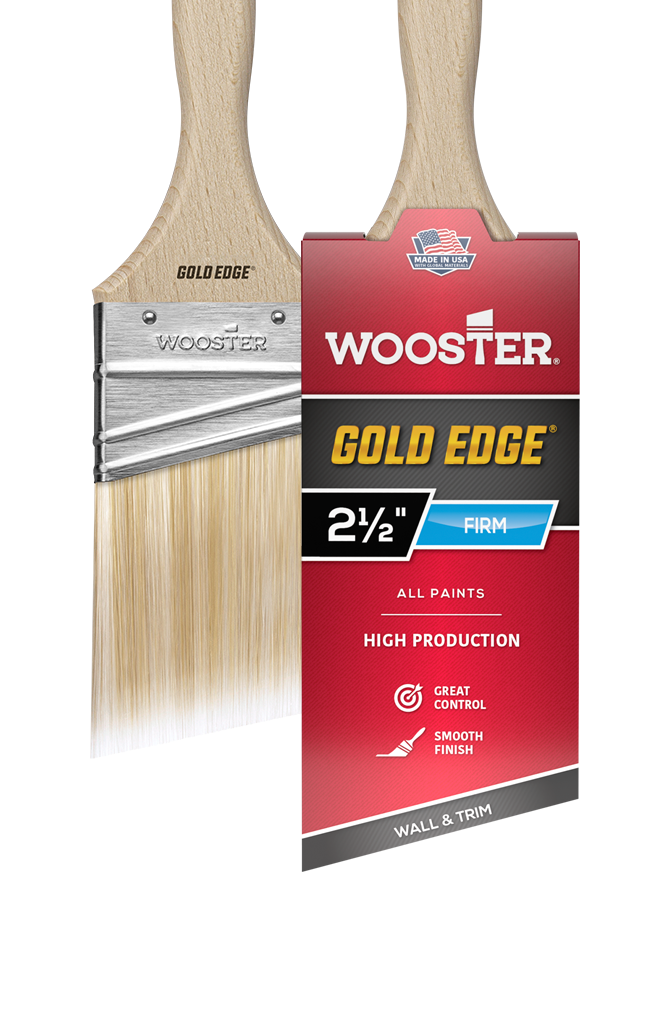 Wooster Gold Edge Semi-Oval Angle Sash Brush