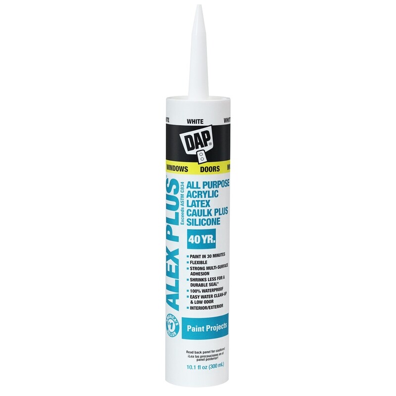 Dap ALEX PLUS All Purpose Acrylic Latex Caulk Plus Silicone