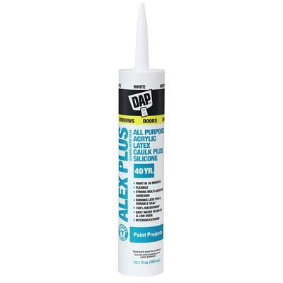 Dap ALEX PLUS All Purpose Acrylic Latex Caulk Plus Silicone