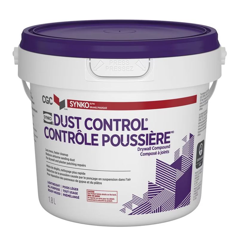 CGC Synko Dust Control Drywall Compound, 1.8L