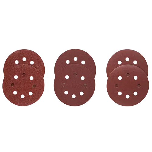 Bosch 6 Piece Assortment 5" 8 Hole Hook-and-Loop Sanding Discs