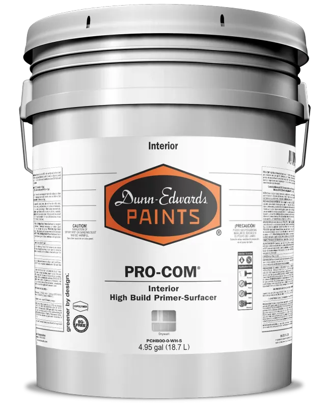 Dunn Edwards PRO-COM® High Build Interior Drywall Primer-Surfacer Dunn Edwards PRO-COM® High Build Interior Drywall Primer-Surfacer