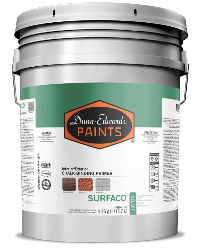 Dunn Edwards SURFACO® Select Interior / Exterior Chalk-Binding Primer Dunn Edwards SURFACO® Select Interior / Exterior Chalk-Binding Primer
