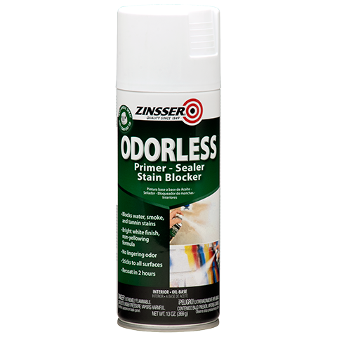 Zinsser® Odourless Stain Blocking Primer Aerosol Zinsser® Odourless Stain Blocking Primer Aerosol