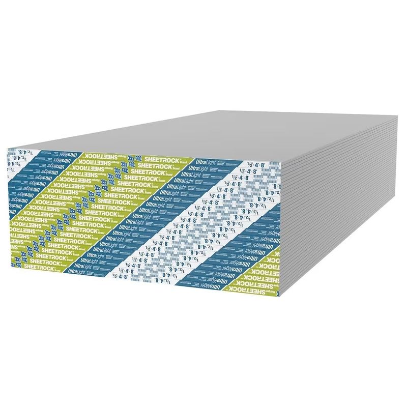 CGC Sheetrock UltraLight Drywall Panel - 1/2" x 4' x 8'