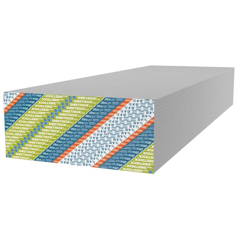 CGC Sheetock UltraLight Interior Ceiling Drywall Panel - 1/2" x 4' x 12'