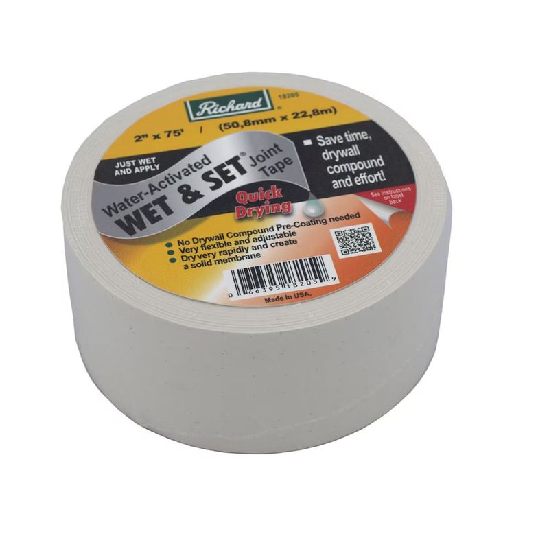 Richard Wet & Set Drywall Joint Tape - 2" x 75'