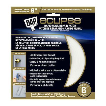 Dap Eclipse Rapid Wall Repair Patch - 6" x 6"