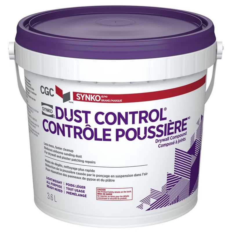 CGC Synko Dust Control Drywall Compound, 3.6L