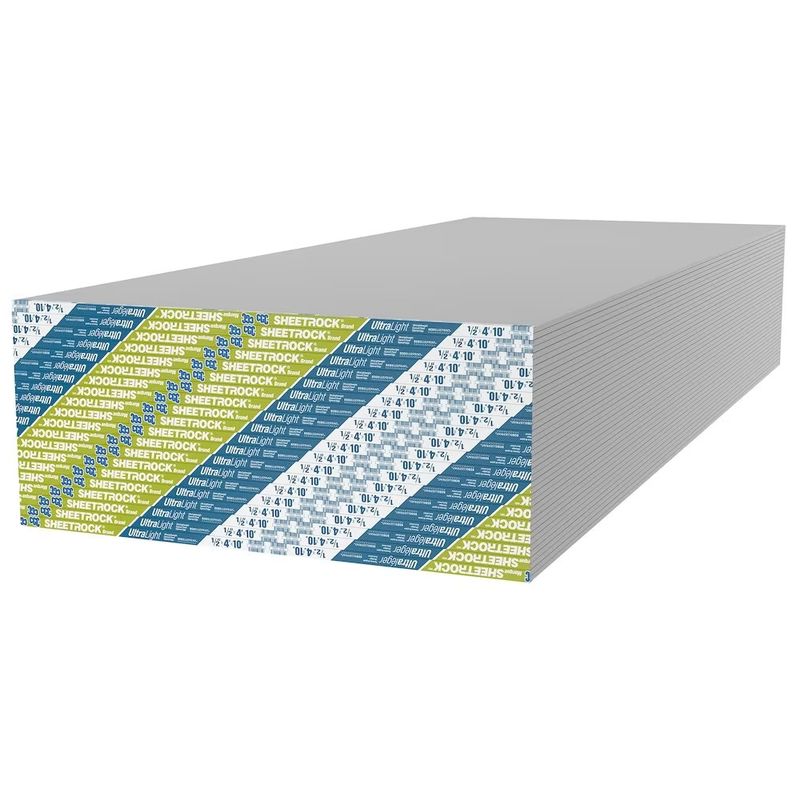 CGC Sheetrock UltraLight Drywall Panel - 1/2" x 4' x 10'