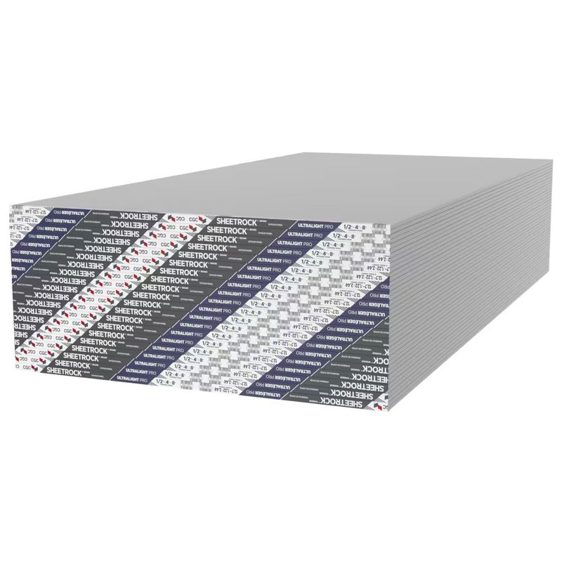 CGC Sheetrock UltraLight Pro Drywall Panel - 1/2" x 4' x 8'